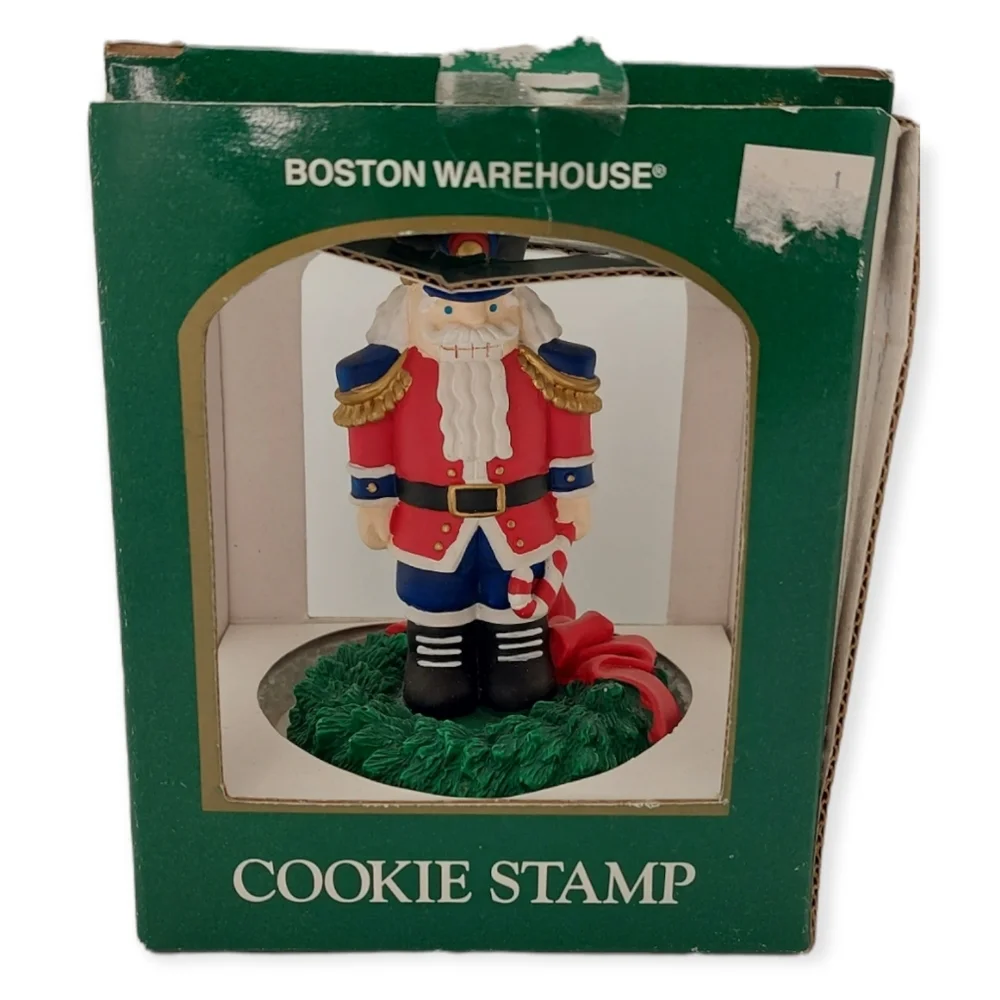Boston Warehouse Nutcracker Cookie Stamp Home for the Holidays 1997 Christmas